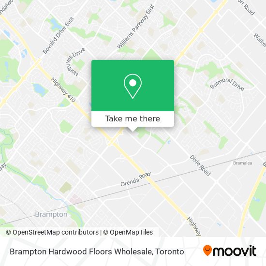 Brampton Hardwood Floors Wholesale map