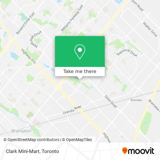 Clark Mini-Mart map