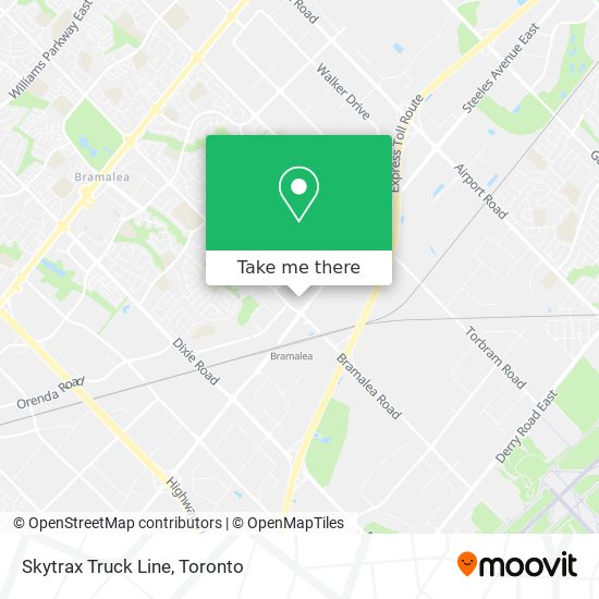 Skytrax Truck Line map