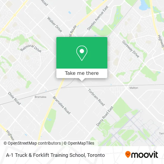 A-1 Truck & Forklift Training School map