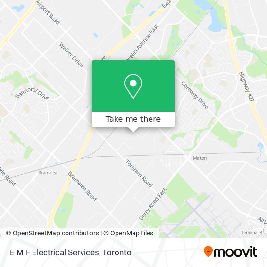 E M F Electrical Services map