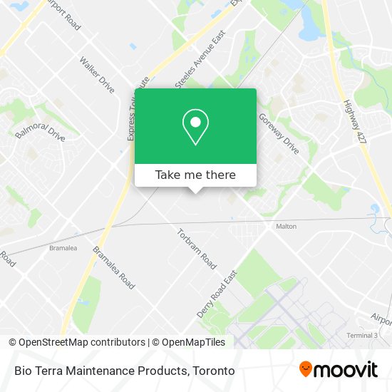 Bio Terra Maintenance Products map