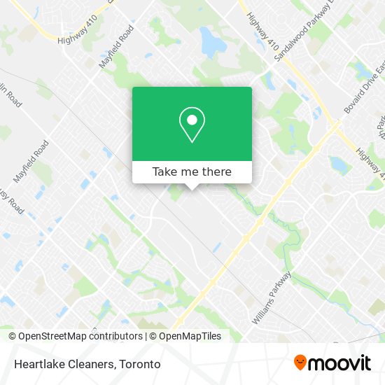 Heartlake Cleaners map