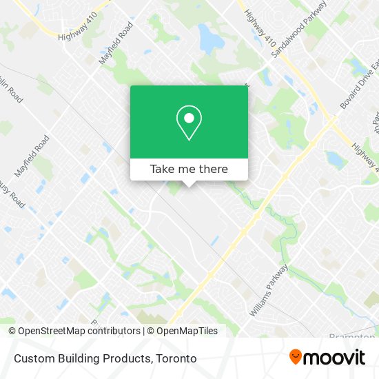 Custom Building Products map