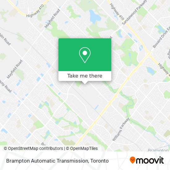 Brampton Automatic Transmission map