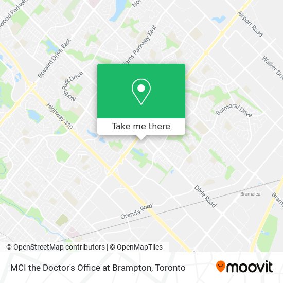 MCI the Doctor's Office at Brampton plan