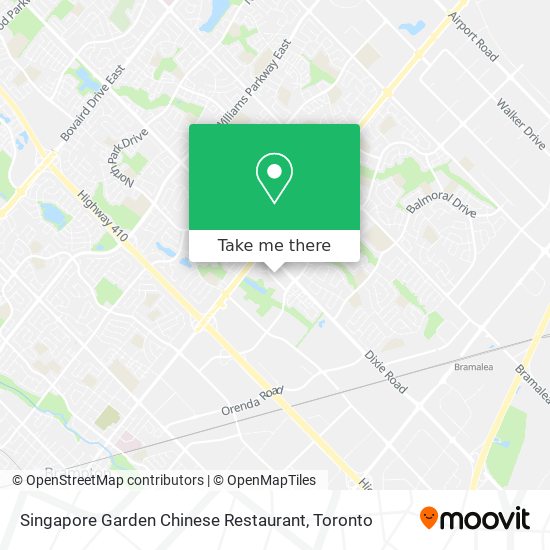 Singapore Garden Chinese Restaurant plan