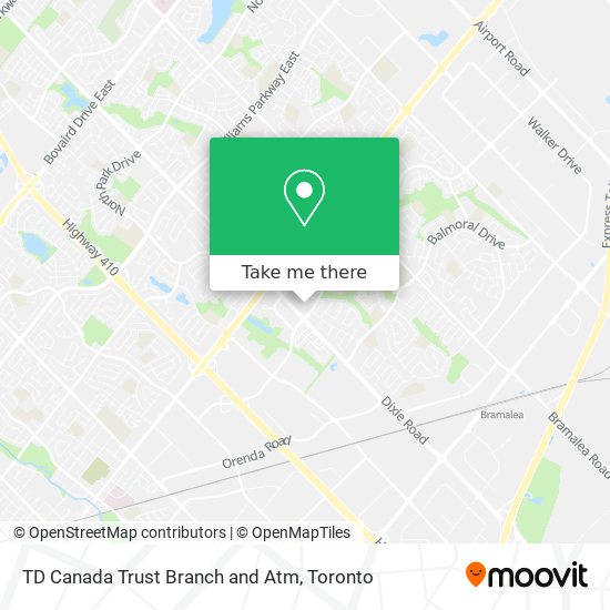 TD Canada Trust Branch and Atm map