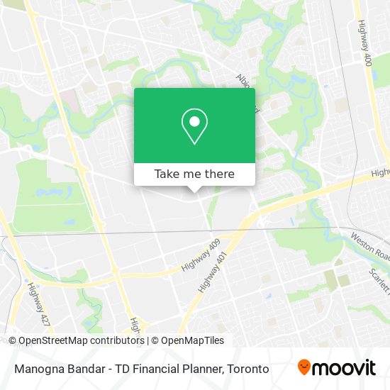 Manogna Bandar - TD Financial Planner map