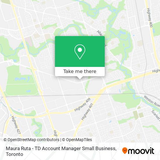 Maura Ruta - TD Account Manager Small Business map