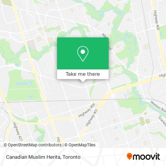 Canadian Muslim Herita map