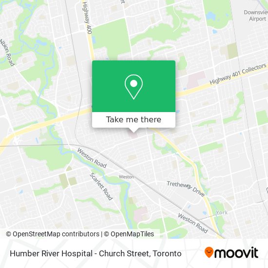 Humber River Hospital - Church Street map