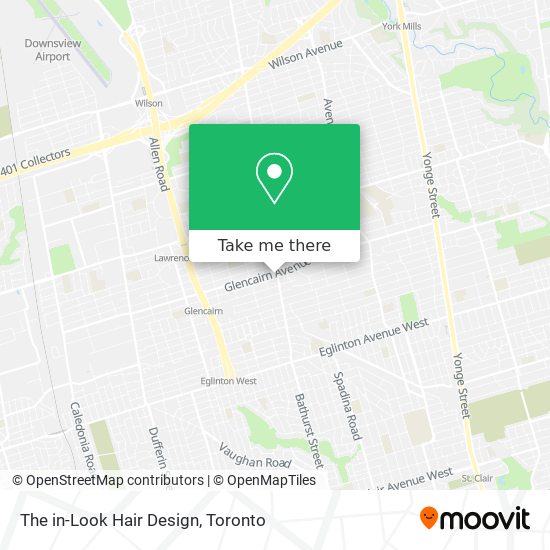 The in-Look Hair Design map