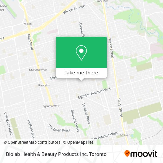 Biolab Health & Beauty Products Inc map