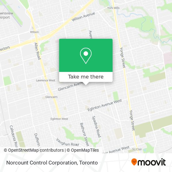 Norcount Control Corporation map