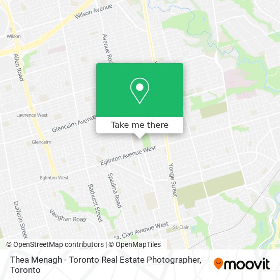 Thea Menagh - Toronto Real Estate Photographer map