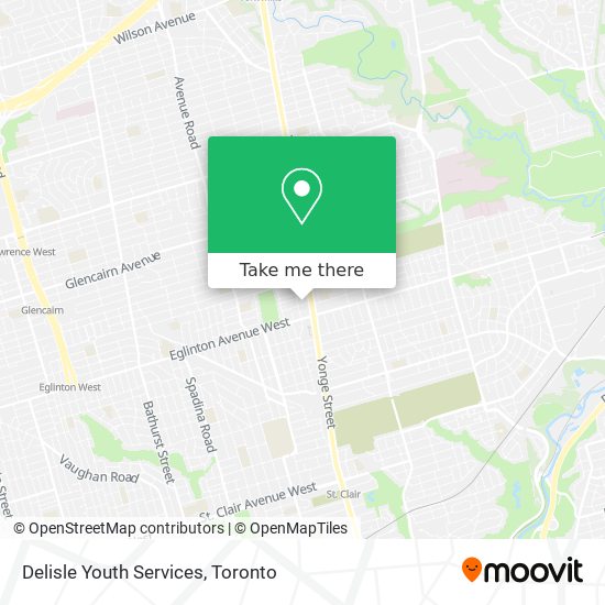 Delisle Youth Services map