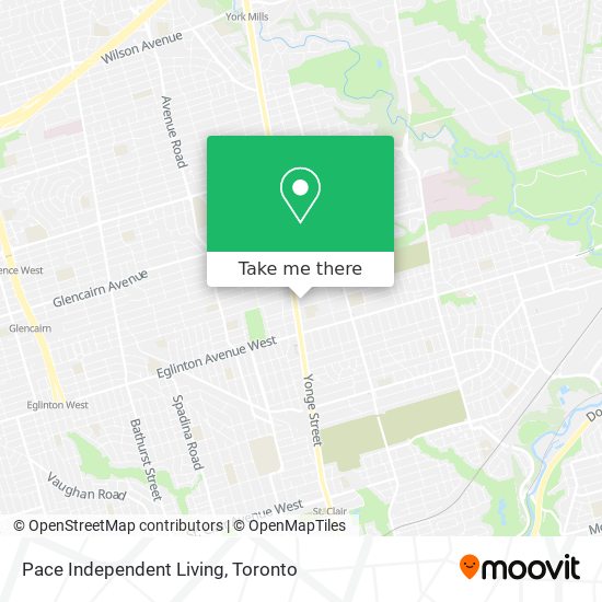 Pace Independent Living map