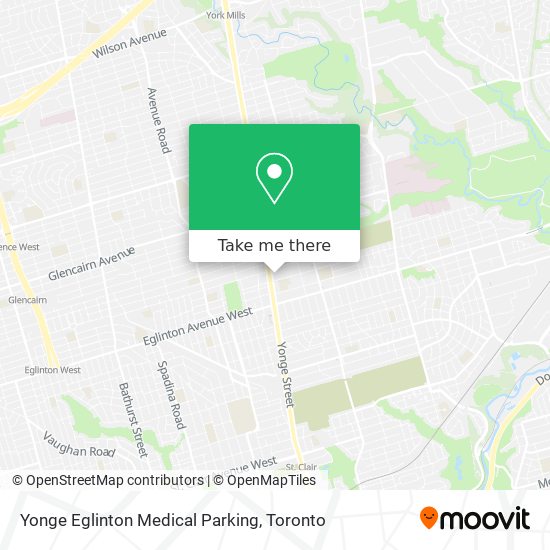 Yonge Eglinton Medical Parking map