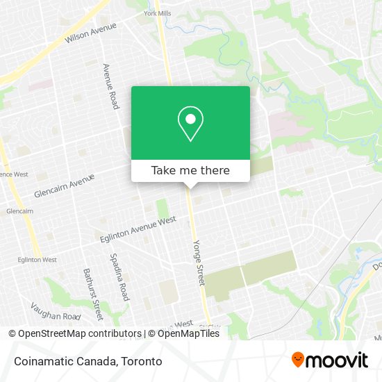 Coinamatic Canada map