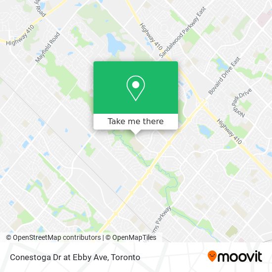 Conestoga Dr at Ebby Ave map