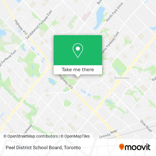 Peel District School Board map