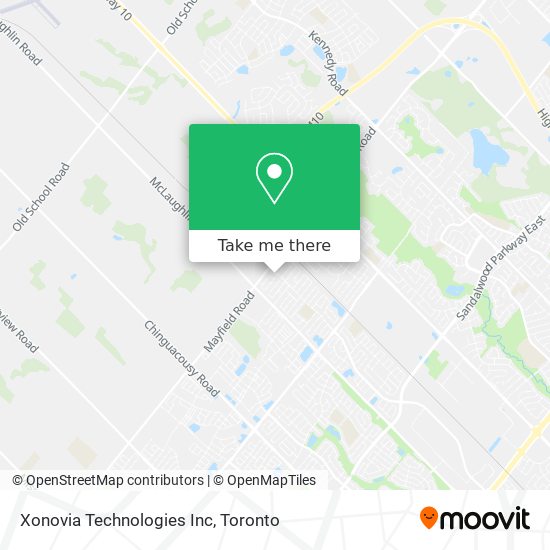 Xonovia Technologies Inc map