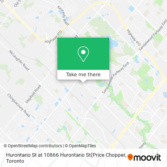 Hurontario St at 10866 Hurontario St map