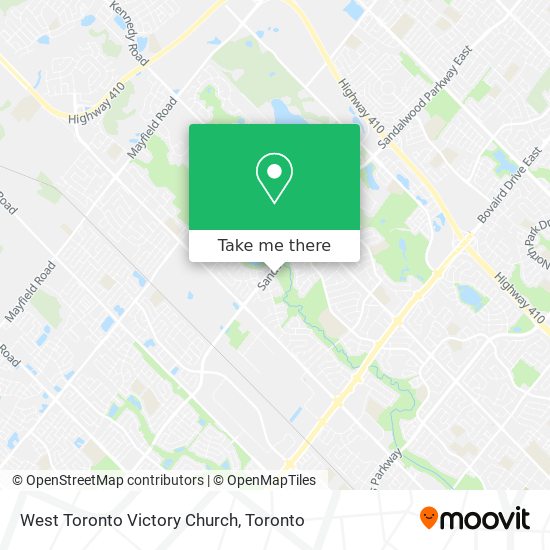 West Toronto Victory Church map