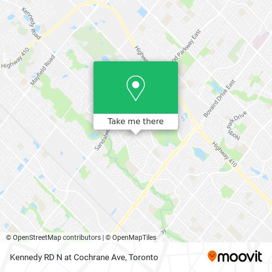 Kennedy RD N at Cochrane Ave plan