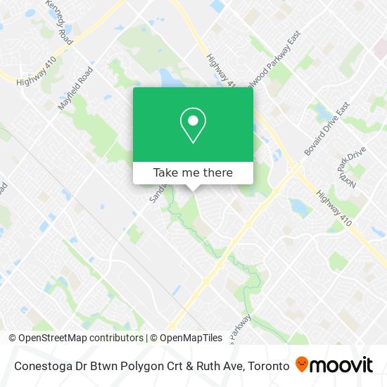 Conestoga Dr Btwn Polygon Crt & Ruth Ave map