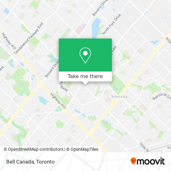 Bell Canada map