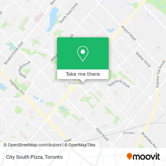 City South Pizza map