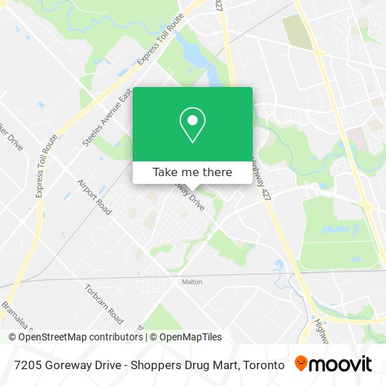 7205 Goreway Drive - Shoppers Drug Mart map