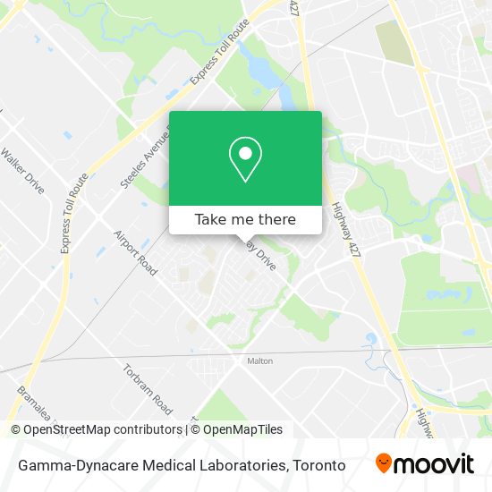 Gamma-Dynacare Medical Laboratories map