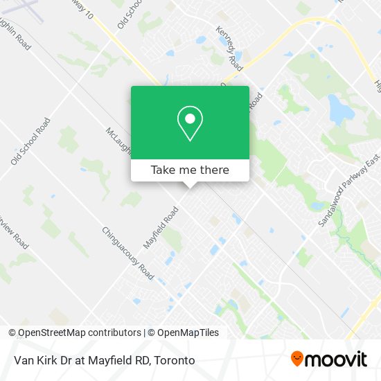 Van Kirk Dr at Mayfield RD map