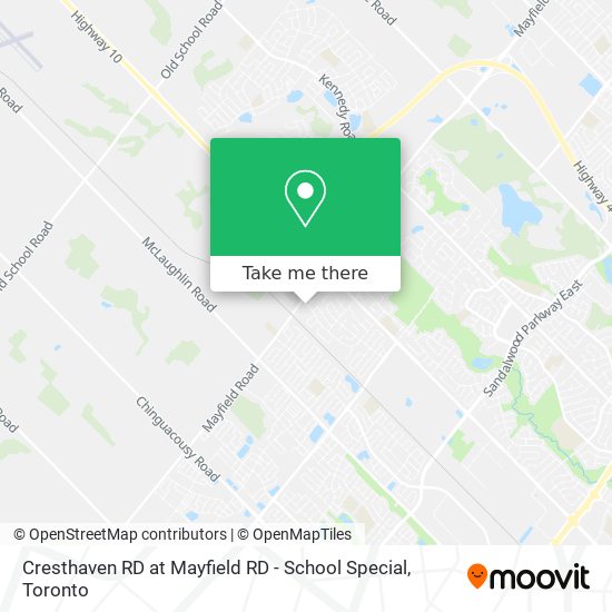 Cresthaven RD at Mayfield RD - School Special map
