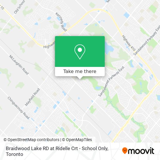 Braidwood Lake RD at Ridelle Crt - School Only map