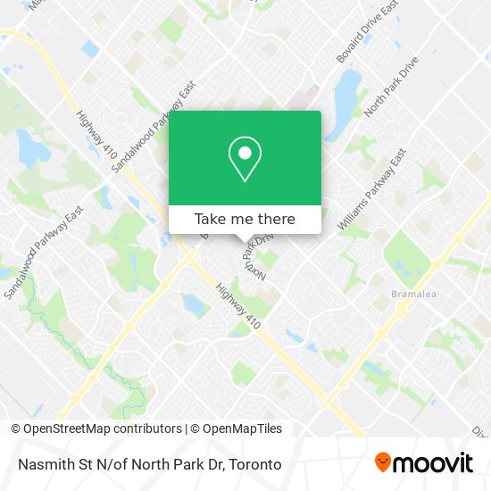 Nasmith St N/of North Park Dr map