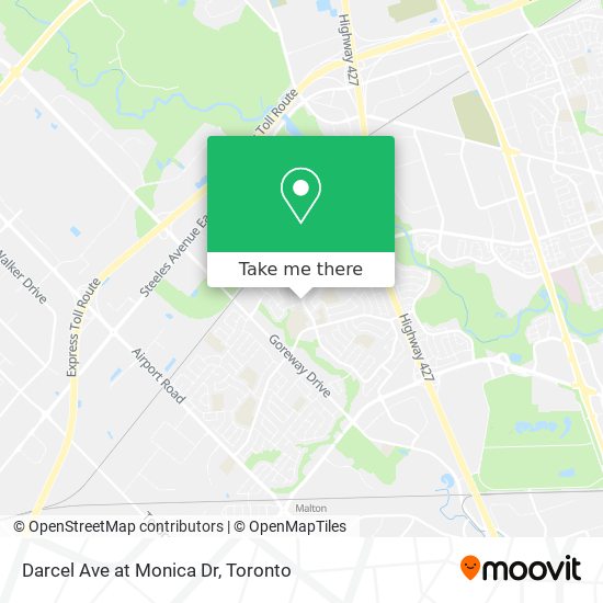 Darcel Ave at Monica Dr map