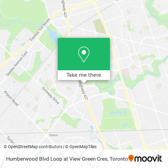 Humberwood Blvd Loop at View Green Cres map
