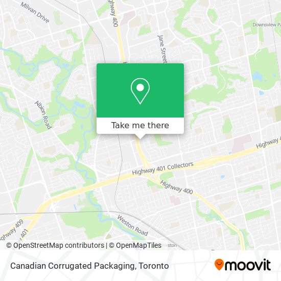 Canadian Corrugated Packaging map