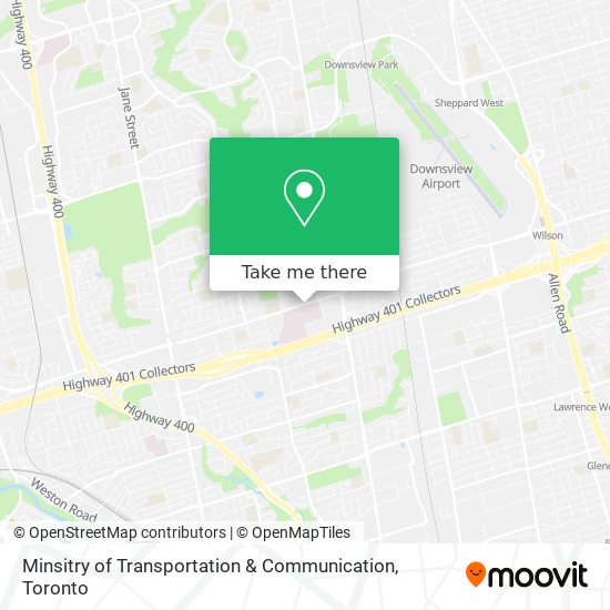 Minsitry of Transportation & Communication map