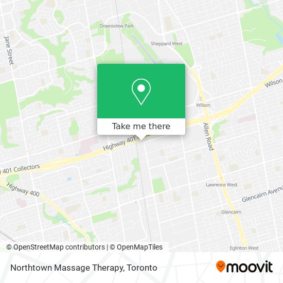 Northtown Massage Therapy map