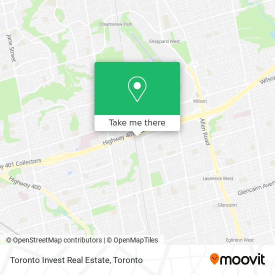 Toronto Invest Real Estate map