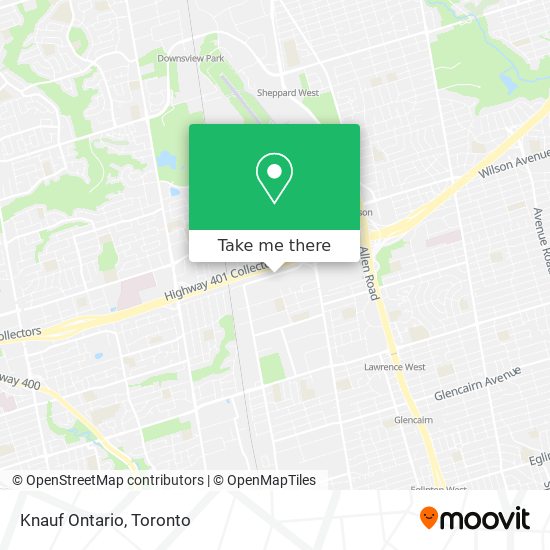 Knauf Ontario map