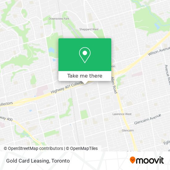 Gold Card Leasing map