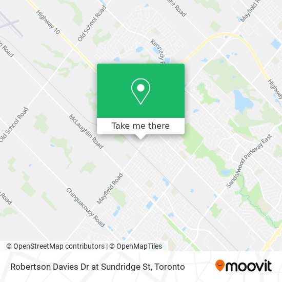 Robertson Davies Dr at Sundridge St plan