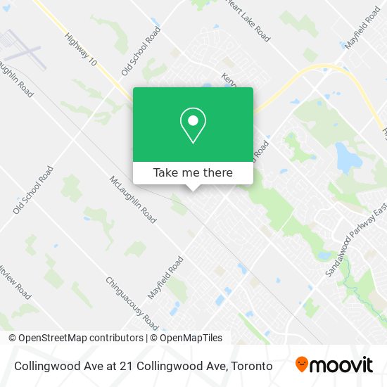 Collingwood Ave at 21 Collingwood Ave map