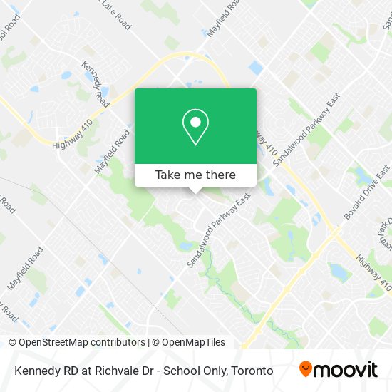 Kennedy RD at Richvale Dr - School Only map